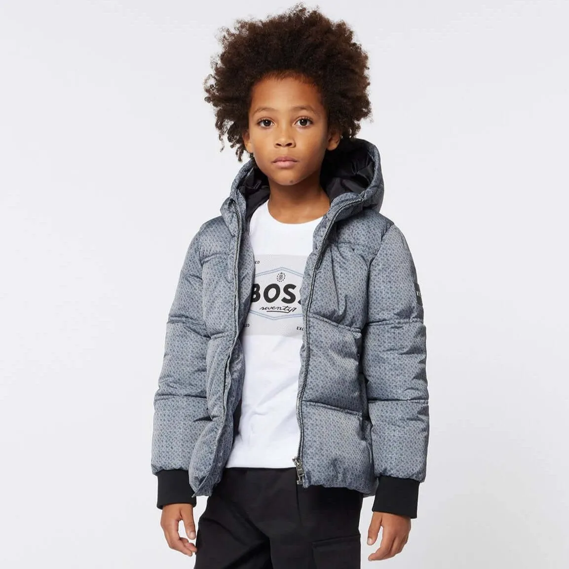 Jungen Graue Daunenjacke