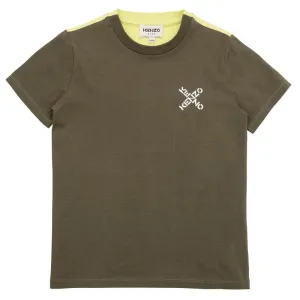 Jungen Khaki Zitronen T-Shirt