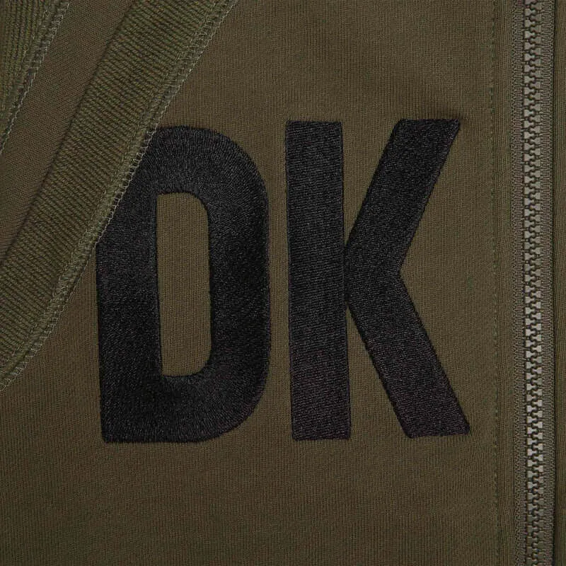 Jungen Khaki Logo Kapuzenjacke