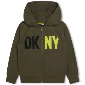 Jungen Khaki Logo Kapuzenjacke
