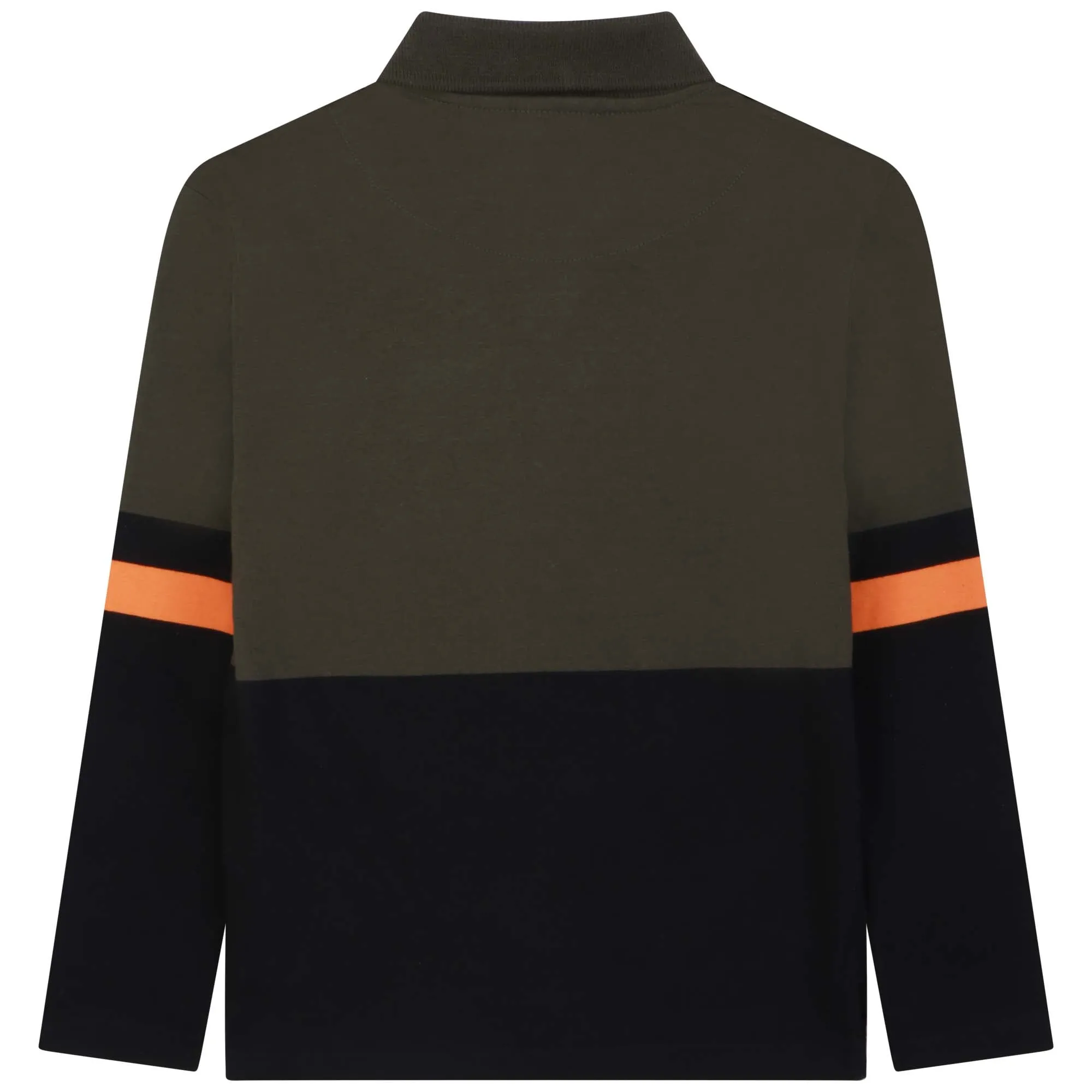 Jungen Khaki Langarm Polo