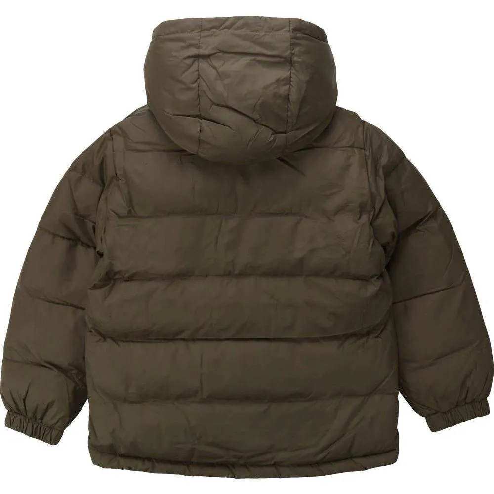 Jungen Khaki Steppjacke