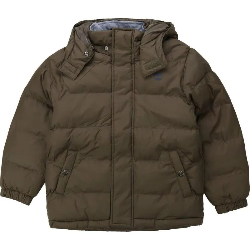 Jungen Khaki Steppjacke
