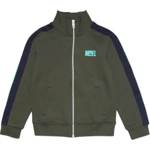 Jungen Khaki Reißverschluss Kapuzenpullover