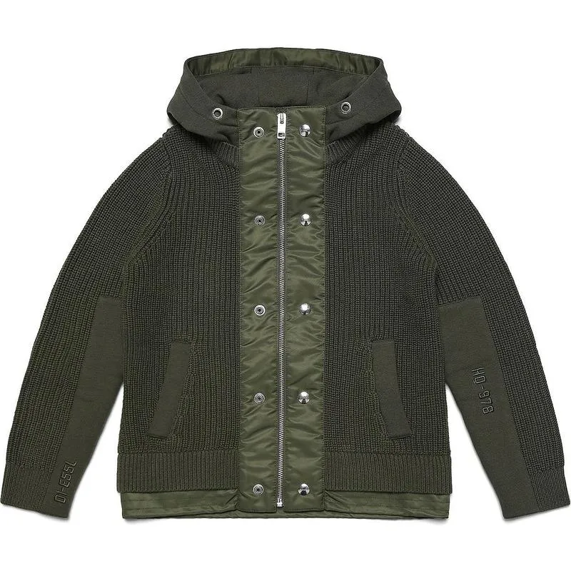 Jungen Khaki Reißverschlussjacke