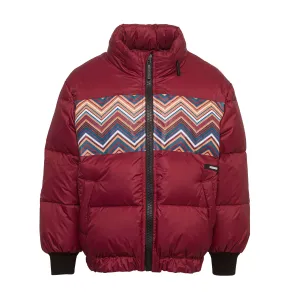 Jungen Bordeauxrote Steppjacke