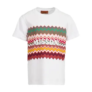 Jungen Bordeauxrotes Zickzack T-Shirt