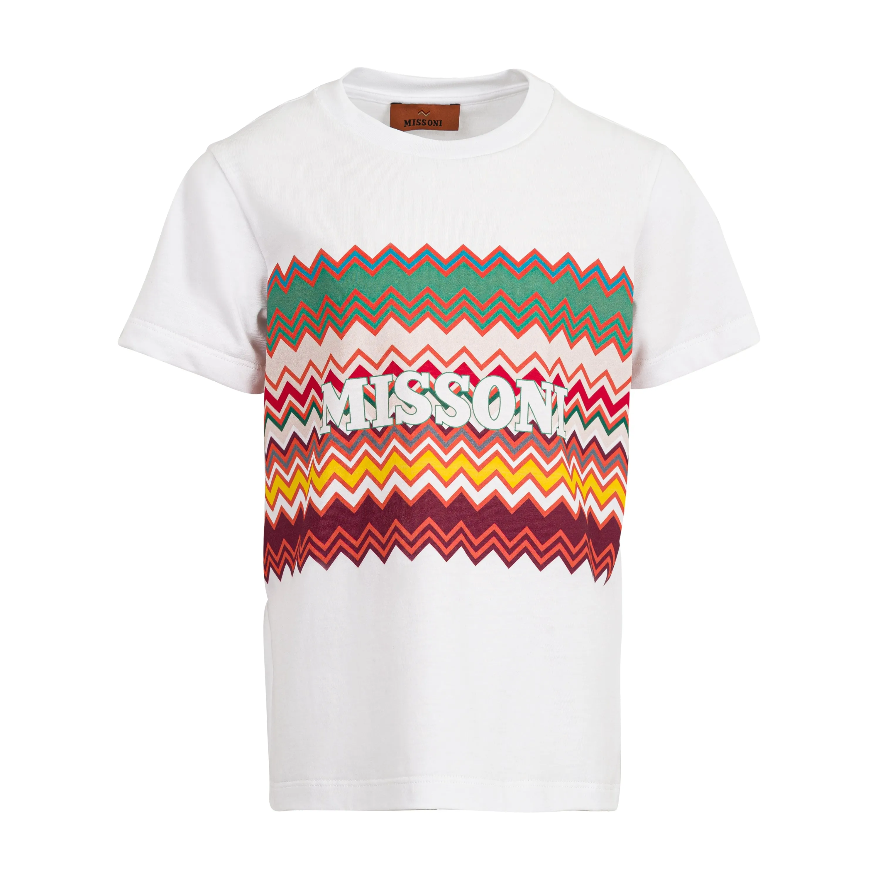 Jungen Bordeauxrotes Zickzack T-Shirt