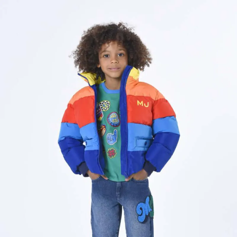 Jungen Mehrfarbige Daunenjacke