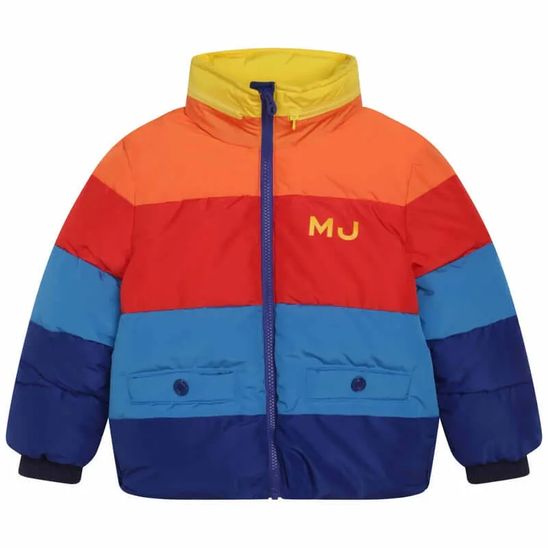 Jungen Mehrfarbige Daunenjacke