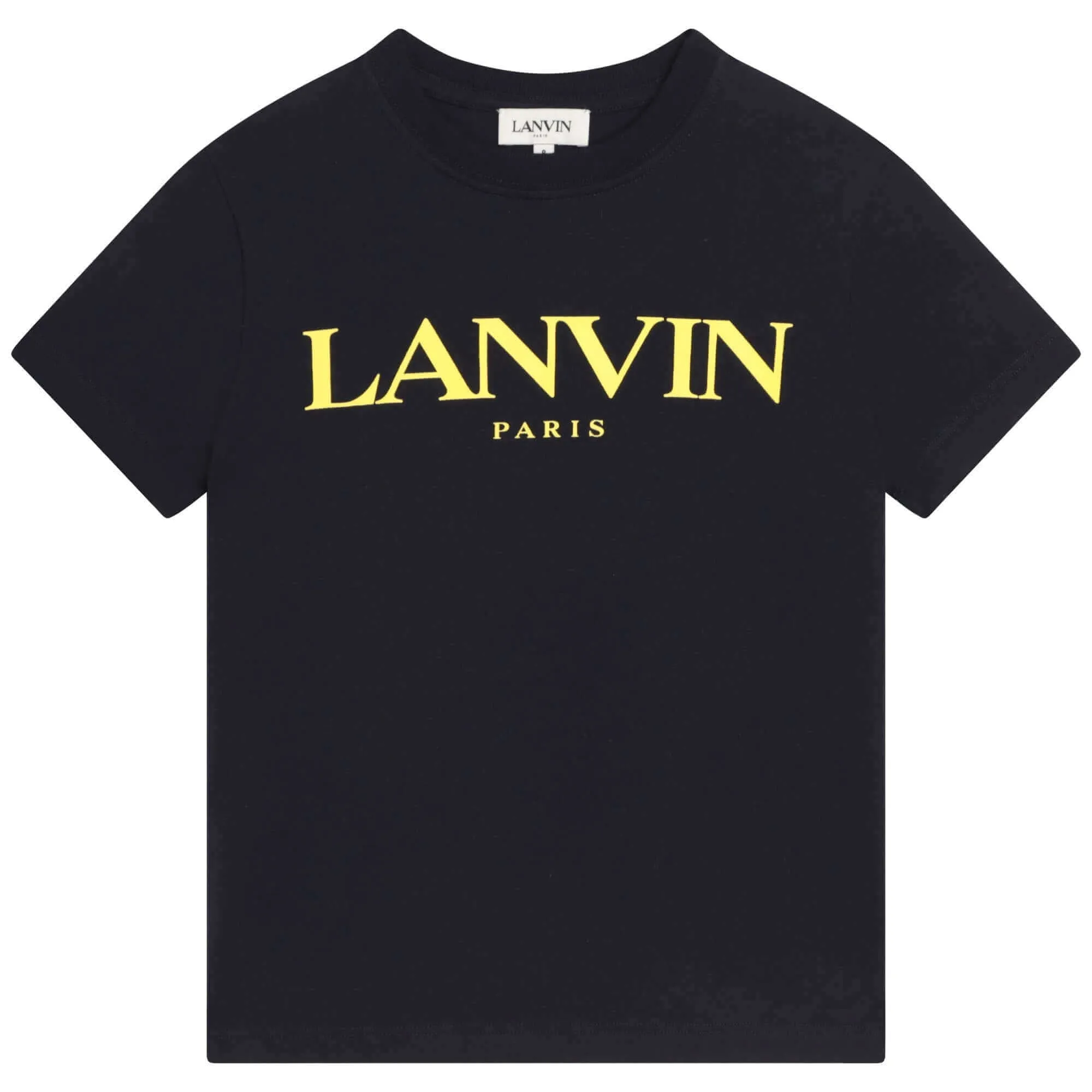 Jungen Navy & Gelb Logo T-Shirt