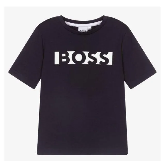 Jungen Navy Baumwoll T-Shirt