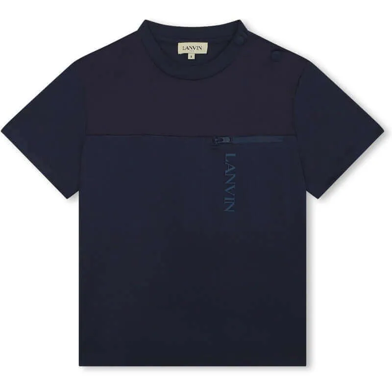 Jungen Navy Baumwoll T-Shirt