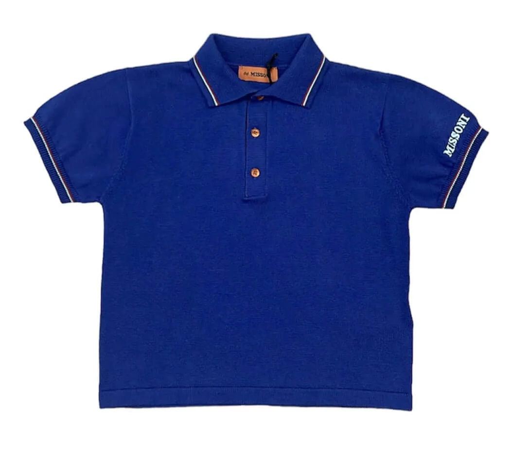 Jungen Navy Strick-Polo