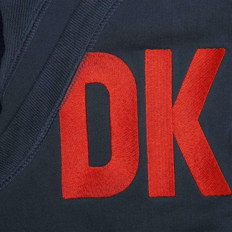 Jungen Navy Logo Reißverschluss Kapuzenjacke