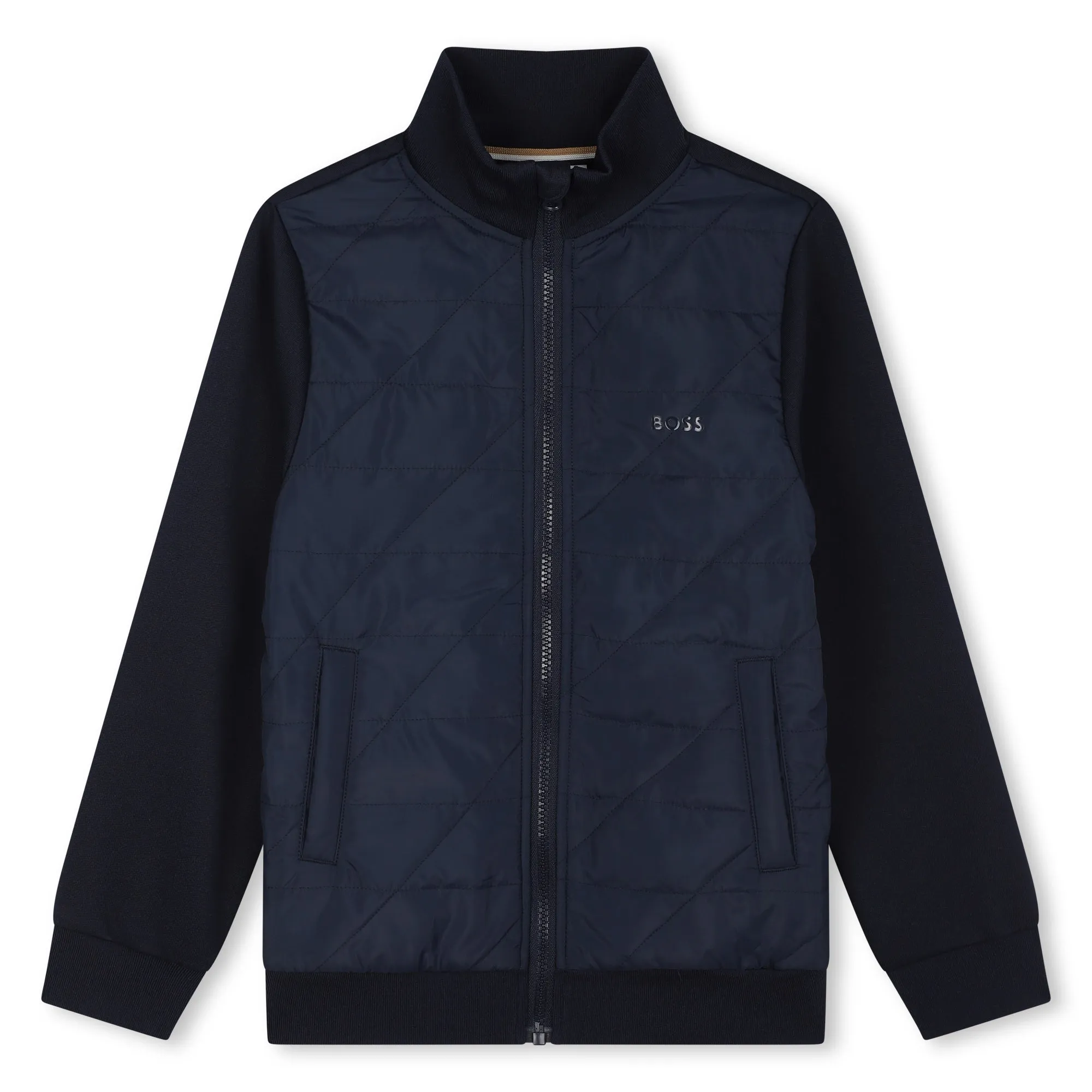 Jungen Marineblauer Reißverschluss-Cardigan