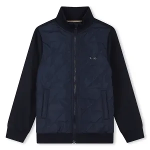 Jungen Marineblauer Reißverschluss-Cardigan