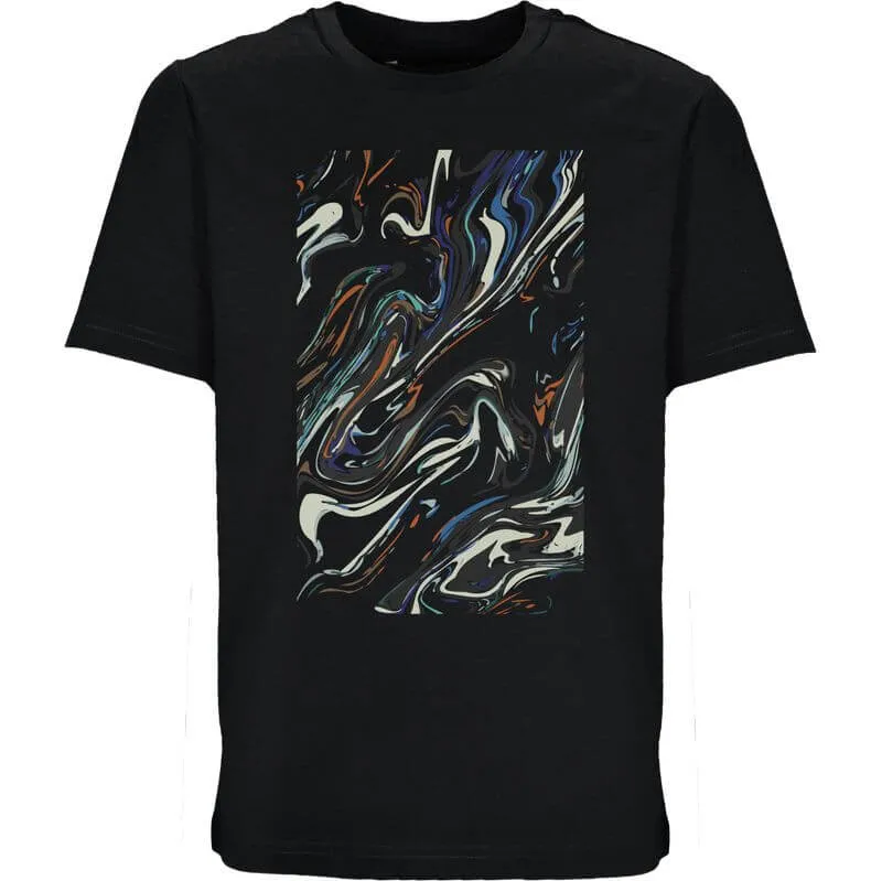 Jungen Öl Schwarz Rahmen T-Shirt