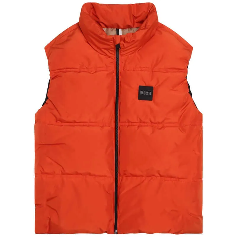 Jungen Orange Gilet