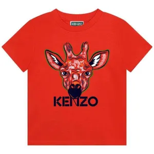Jungen T-Shirt mit orangefarbener Giraffe
