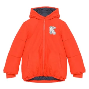 Jungen Orange Daunenjacke