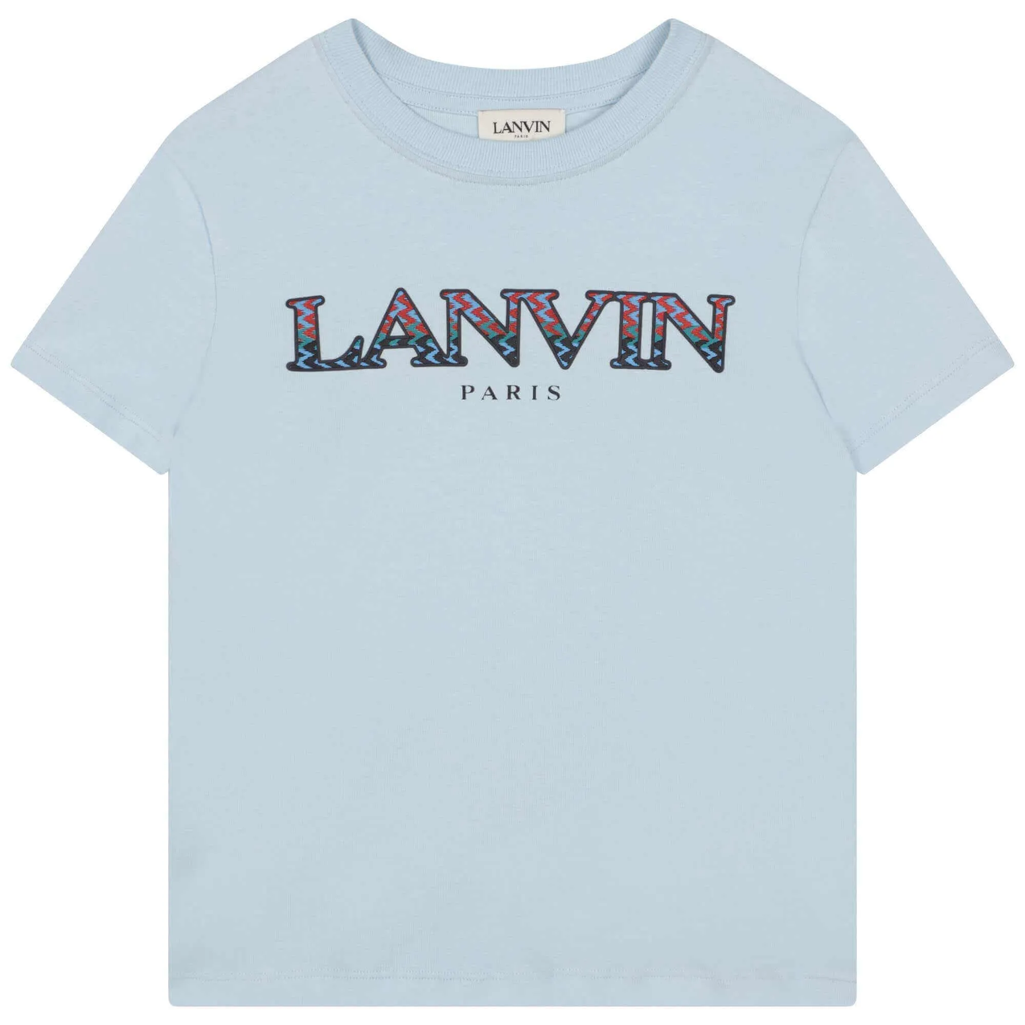 Jungen Hellblaues Curb Logo T-Shirt