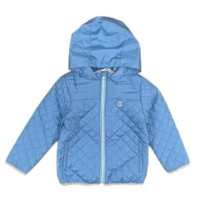 Jungen Hellblau Kapuzen Steppjacke