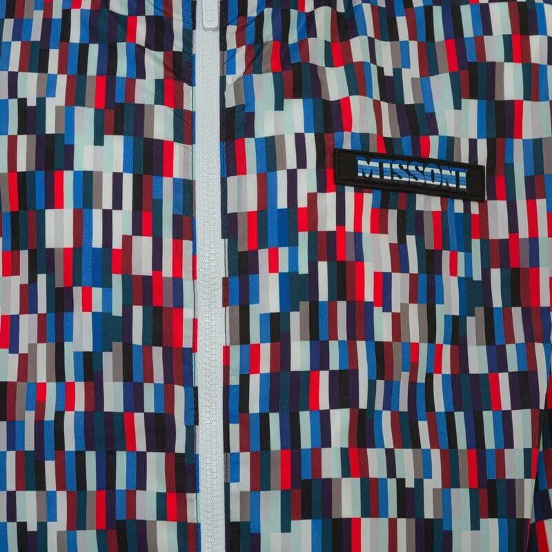Jungen Pixel Print Reißverschlussjacke