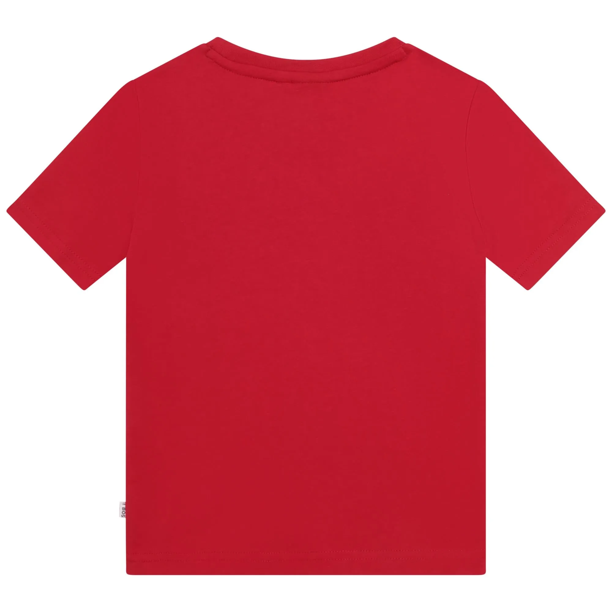 Jungen Rotes Logo Kurzarm T-Shirt
