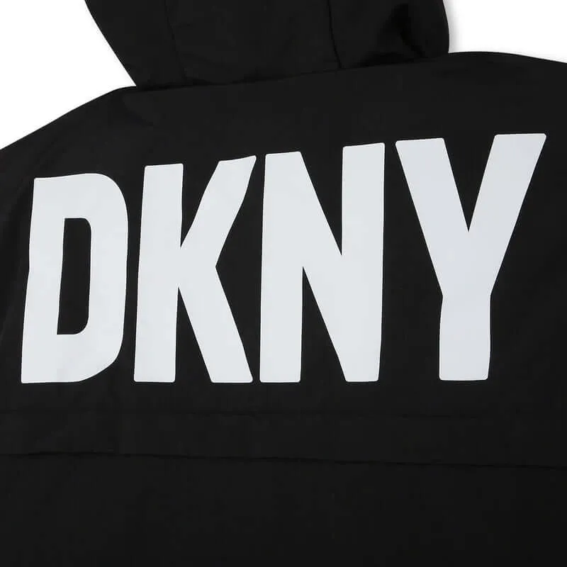 Jungen Reversible schwarze Parka