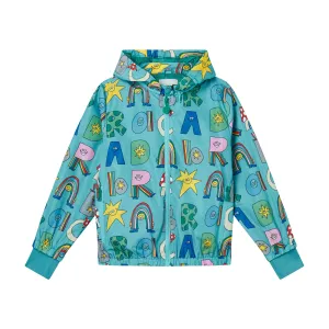 Jungen Türkis Logo Jacke