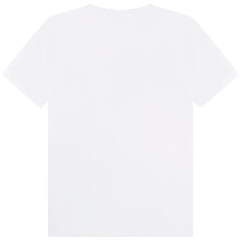 Jungen Weißes Boss Logo T-Shirt