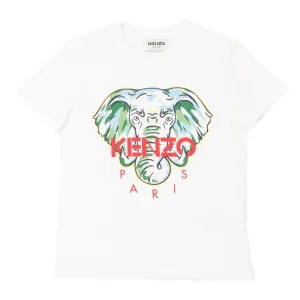 Jungen T-Shirt mit Weißem Elefanten-Print