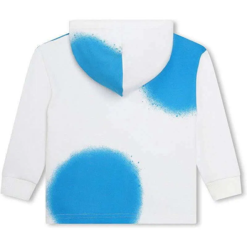 Jungen Graffiti Hoodie in Weiß