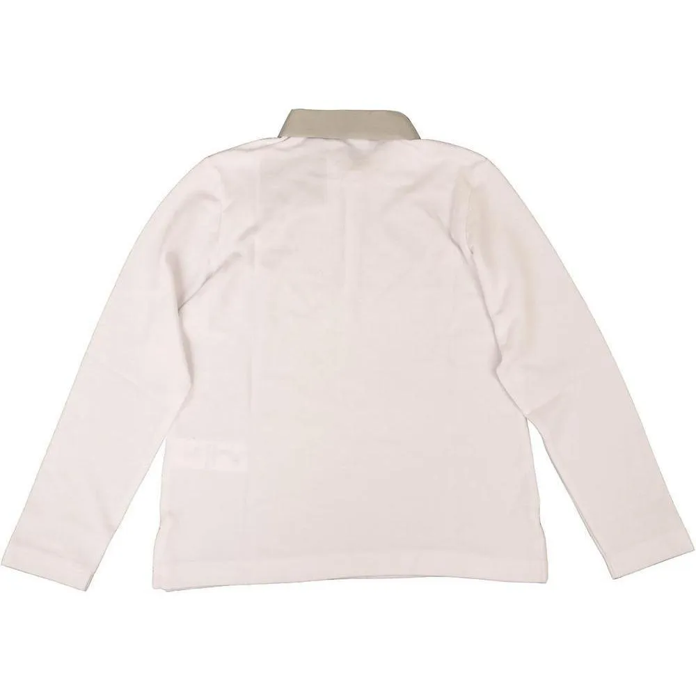 Jungen Weiß/Graues Polo-Shirt