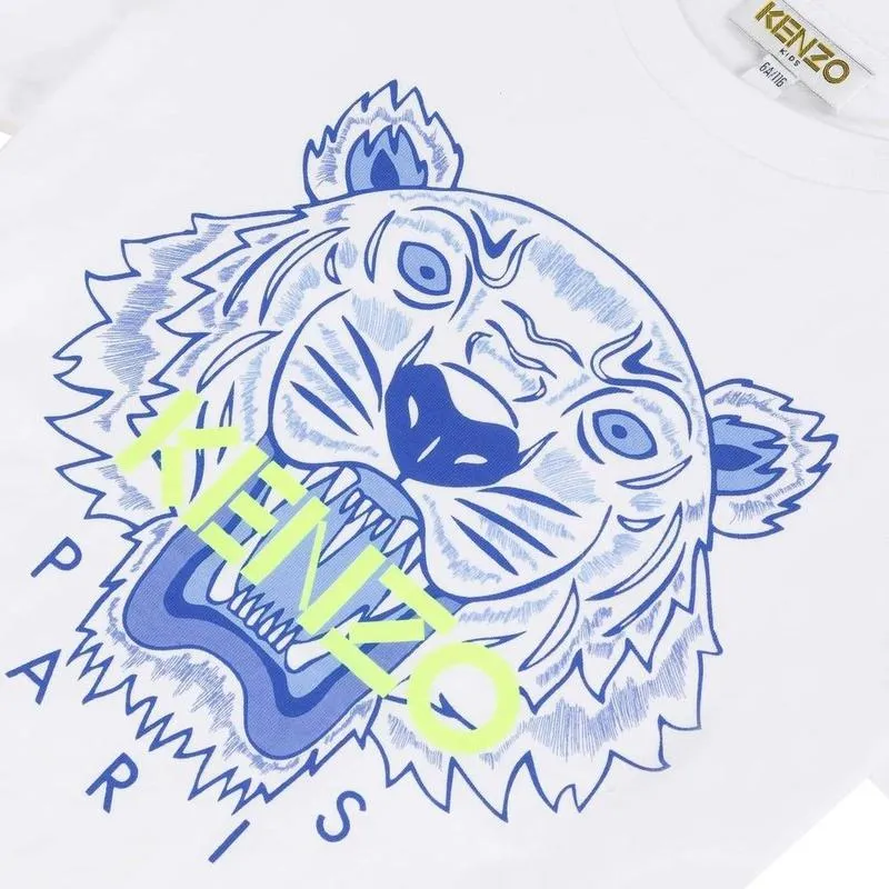 Jungen Weißes JB Tiger T-Shirt