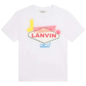 Jungen Weißes Las Vegas Druck T-Shirt
