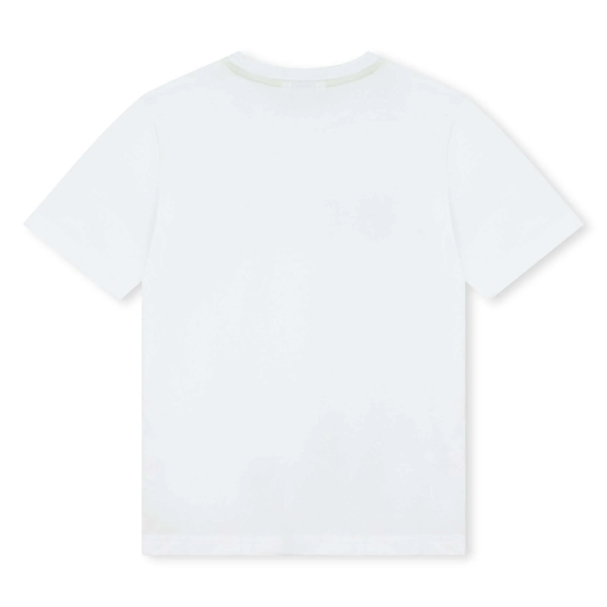 Jungen Weißes Logo Kurzarm T-Shirt