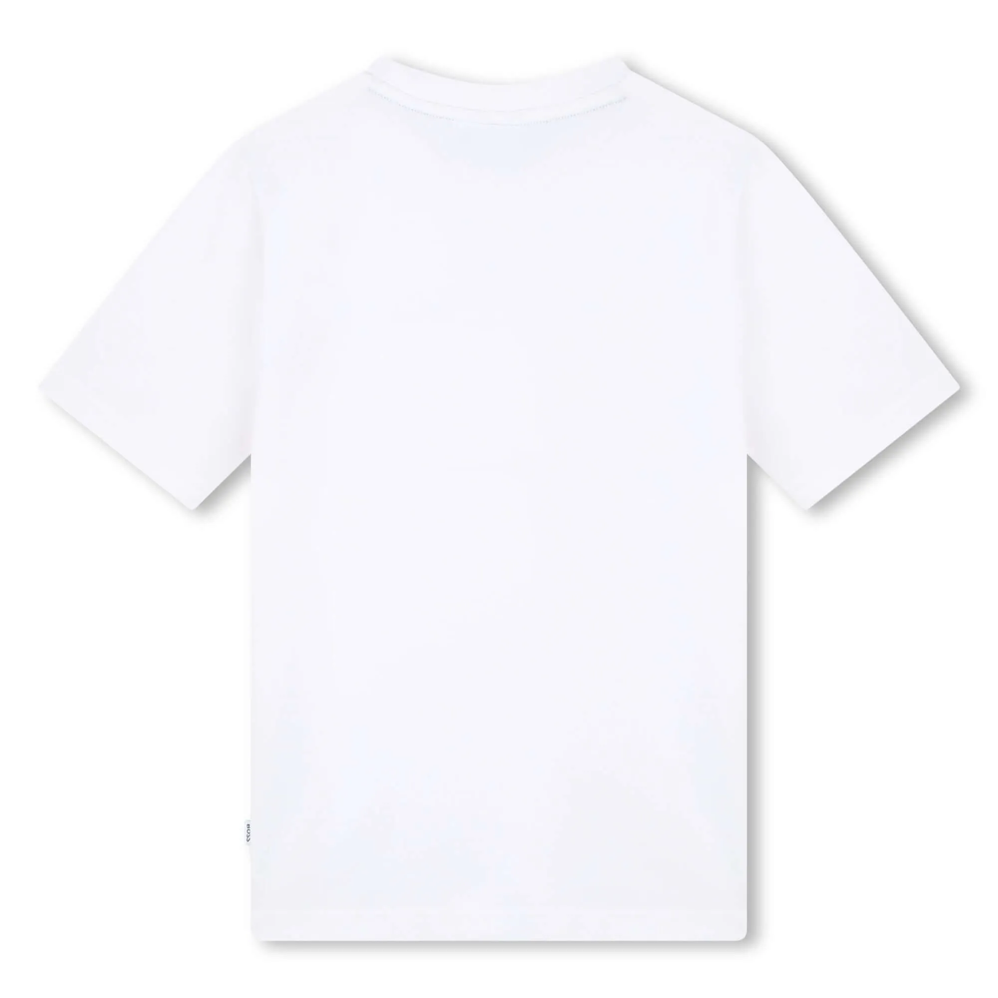 Jungen Weißes Logo Kurzarm T-Shirt