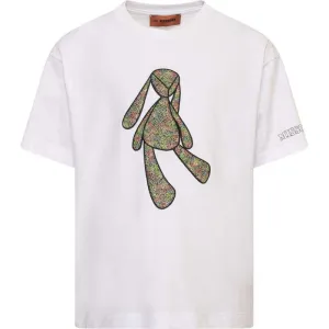 Jungen Weißes Kaninchen Grafik T-Shirt