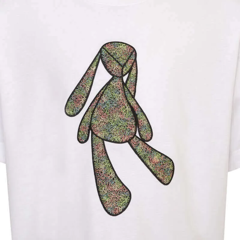 Jungen Weißes Kaninchen Grafik T-Shirt