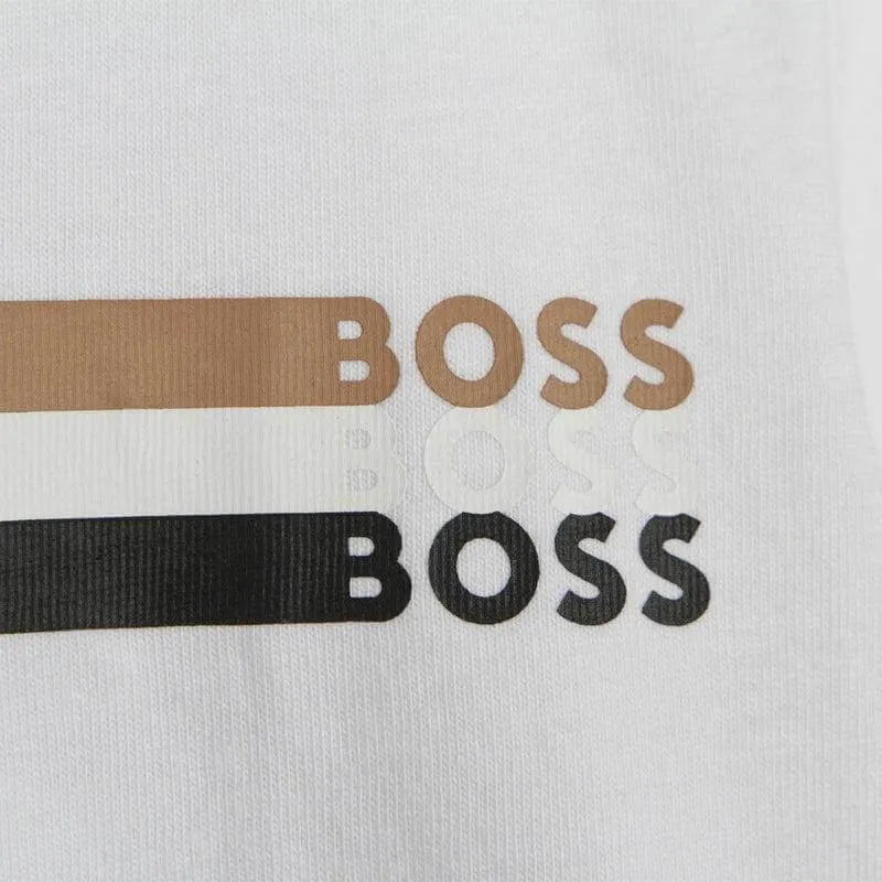 Jungen Weißes Kurzarm T-Shirt