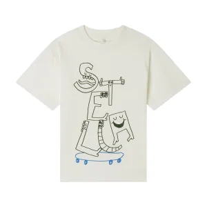 Jungen Weißes Skate T-Shirt