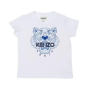 Jungen T-Shirt mit Weißem Tiger-Print