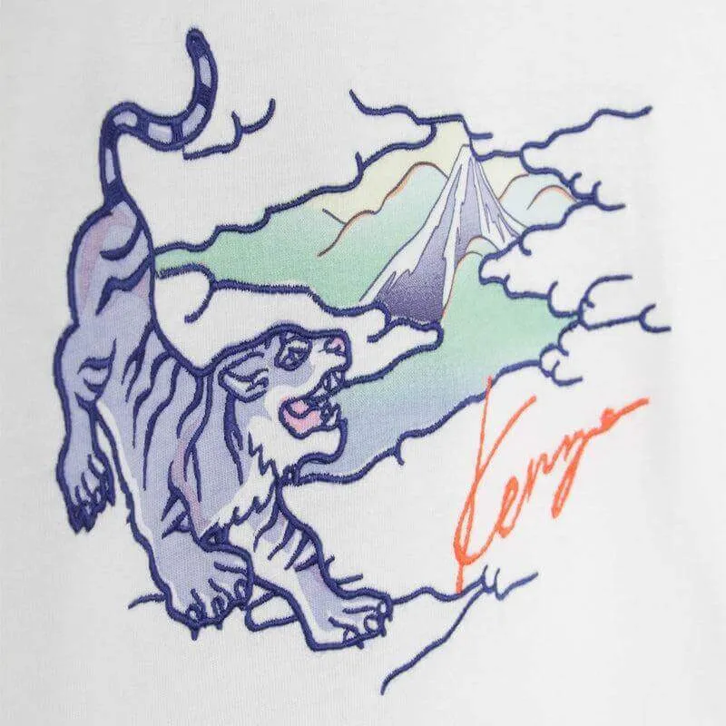 Jungen Weißer Tiger T-Shirt