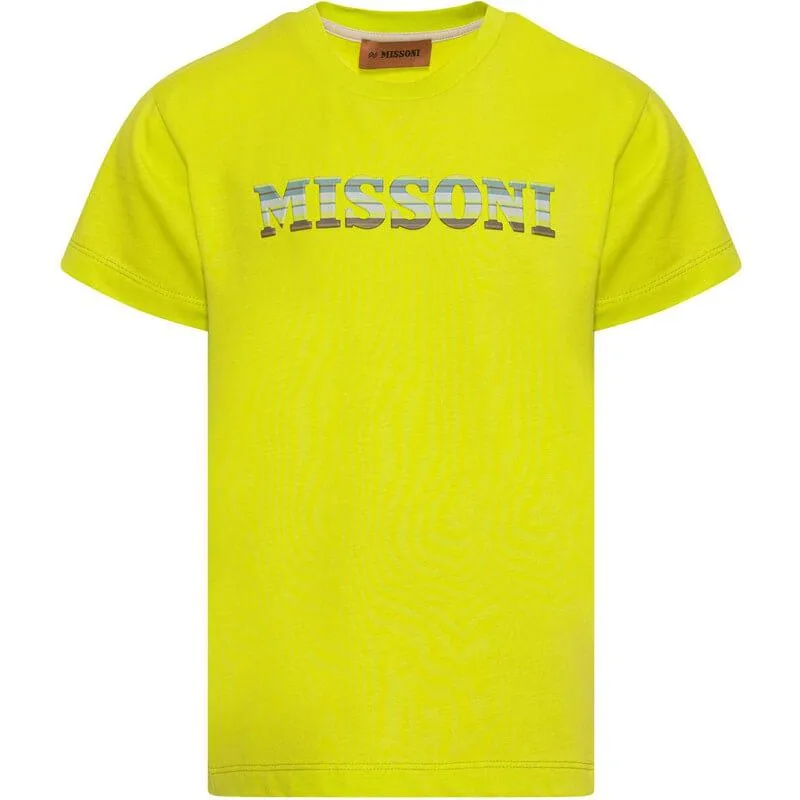Jungen Gelbes Logo T-Shirt