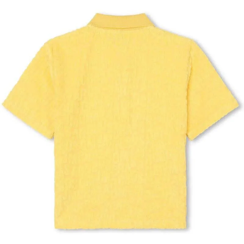Jungen Gelbes Kurzarm-Frottee-Polo