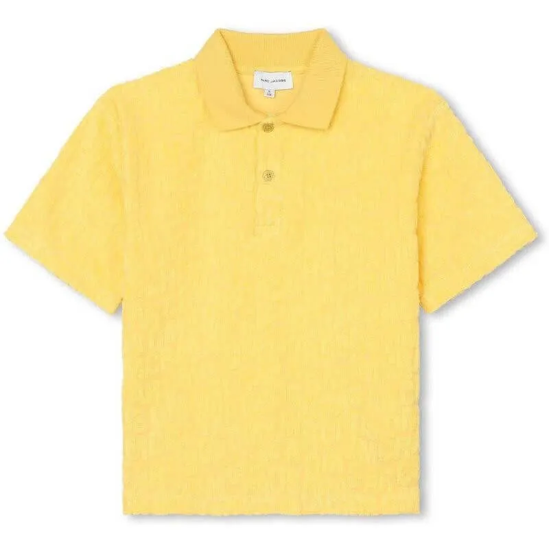 Jungen Gelbes Kurzarm-Frottee-Polo