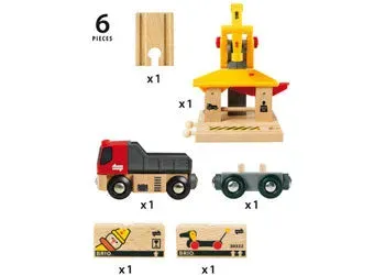 Brio Toys BRIO - Frachtgüterstation 6-teilig