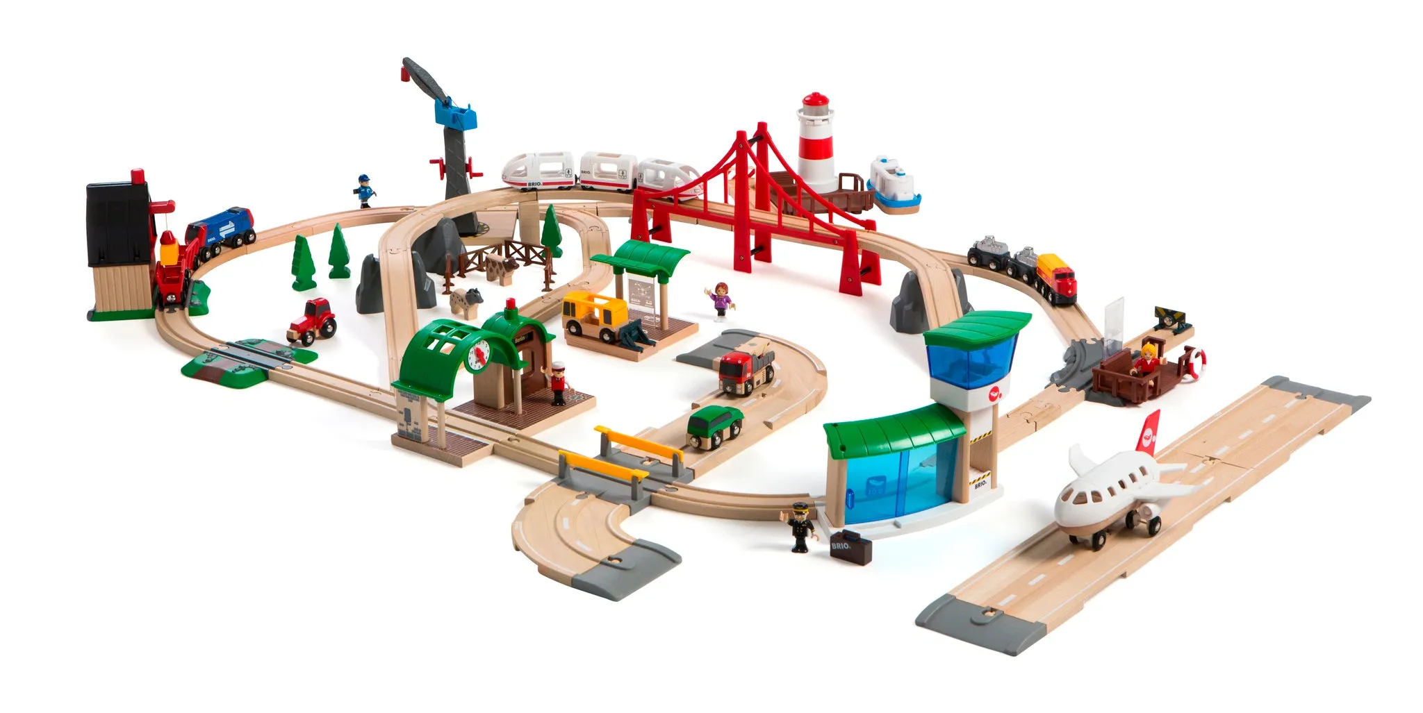 Brio Toys Eisenbahn-Welt Deluxe-Set 106 Teile 33766